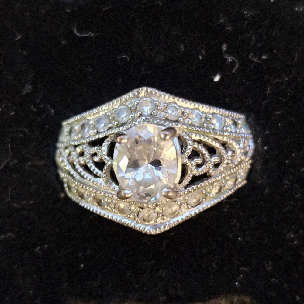 ART DECO 1.13 CTW OLD EUROPEAN CUT DIAMOND PLATINUM VINTAGE ENGAGEMENT RING